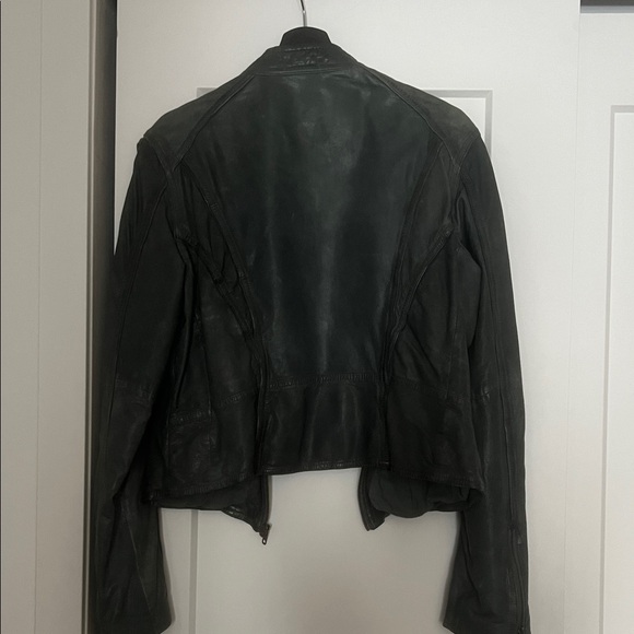 Danier Vintage Grey Leather Jacket - Picture 4 of 5